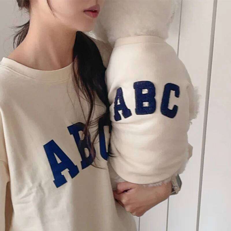 Fashion Soft Autumn Warm Clothes Letter Embroidery Puppy Sweatshirts Cute Cat Pullovers Pet Hoodies Dog Costume 25T1226