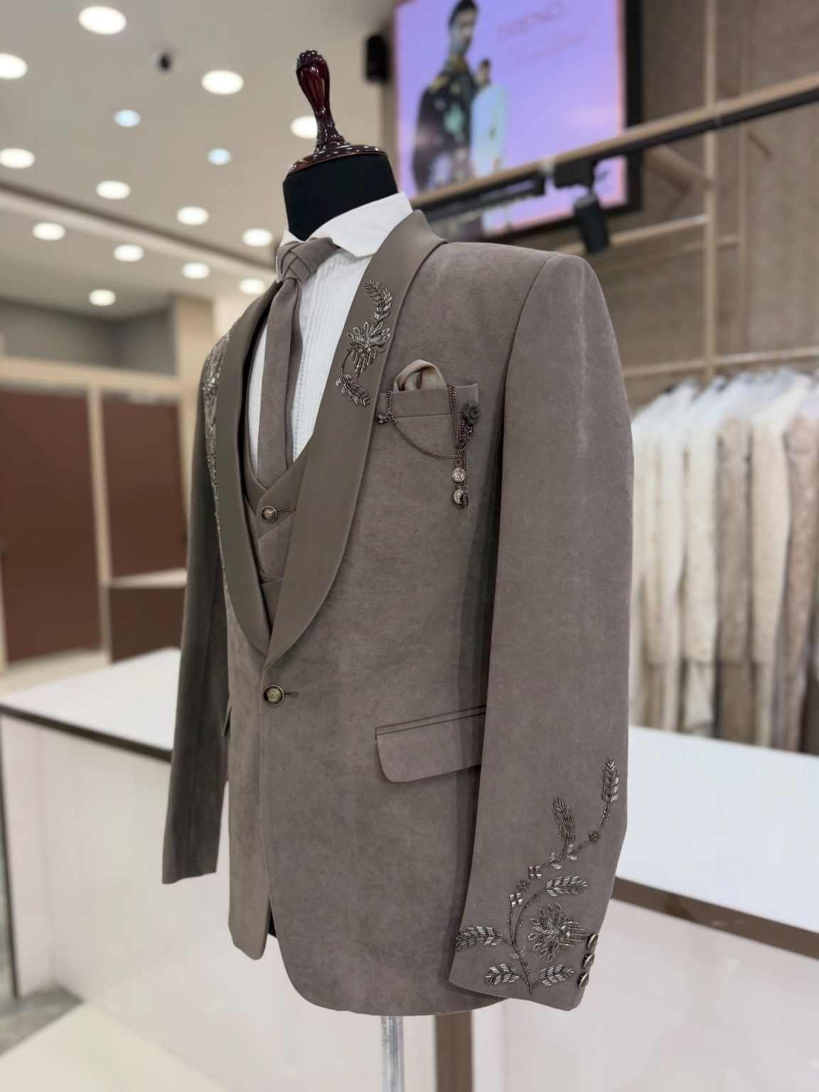 Modern Men Suits 1 Piece Jacket Applique Daily Streetwear Formal Occasion Wedding Banquet Customized trajes para hombre