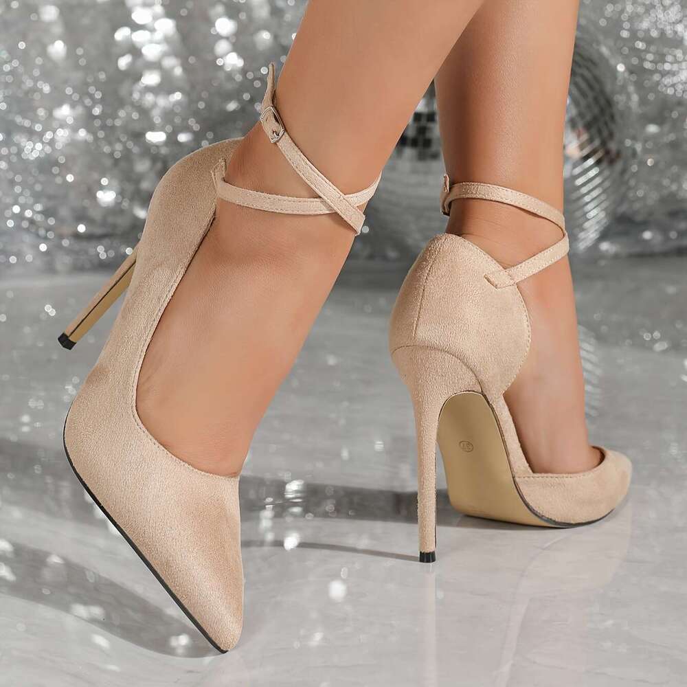 Sexy Elegant Fashionable Versatile Pointed High Heeled Shoes Suitable For Daily Gatherings MOJIDASHU