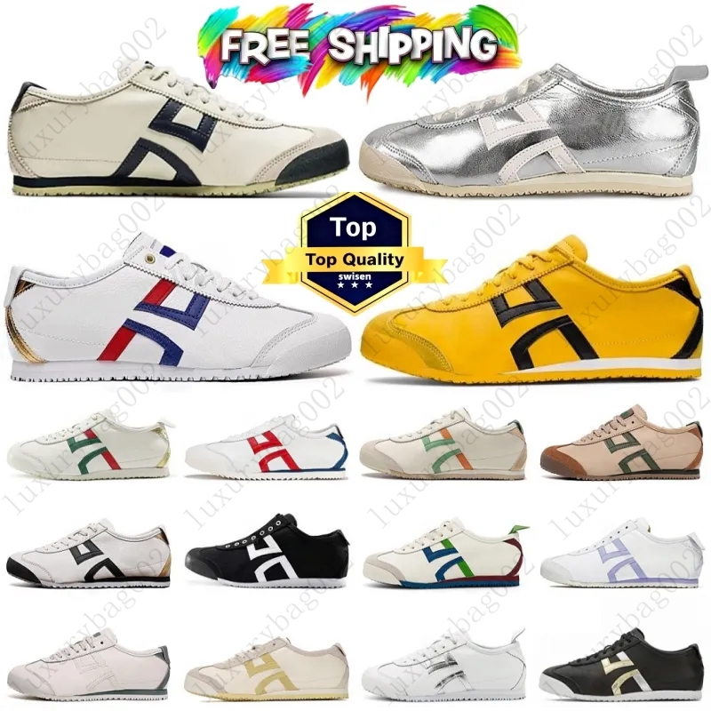 Trainers designer shoes tiger mexico 66 sneakers for men women running shoes Triple Black White Blue outdoors trainers fashion sports shoe free shipping with box