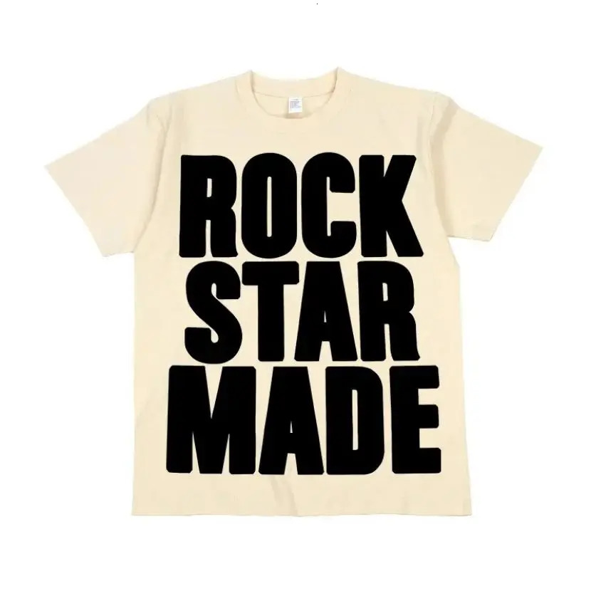 Rock Goth Fashion Mens Punk Grunge Hip Hop Rap vintage Letter Print Short T-Shirt Casual Oversized Y2K Cotton Streetwear 251222