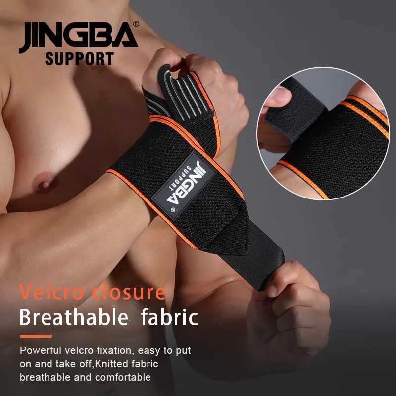 Fitness Wrist Wraps Weight Lifting Gym Wrist Straps Cross Training Padded Thumb Brace Strap Power Hand Support Bar Wristband M251226