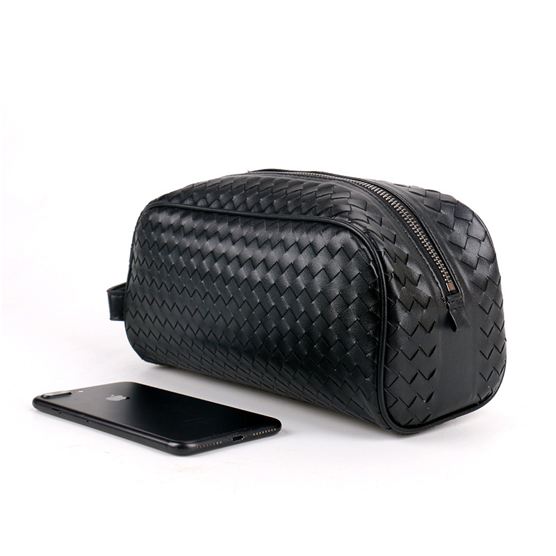new Clutch bag woven handbag large-capacity toiletries bag makeup bag