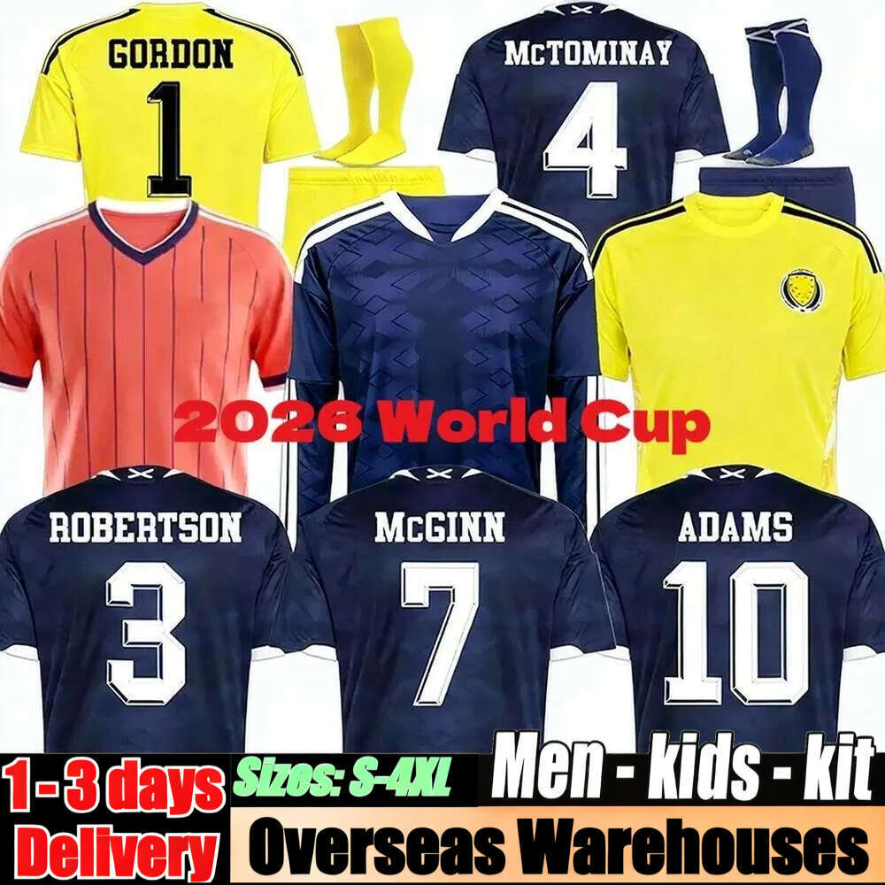 Scotland World Cup 2026 Scotland Football Shirt Top Soccer Jerseys ROBERTSON Mctominay Mcgregor SHANKLAND MCGREGOR Maillot Goalkeeper Woman Kids Kits Set Unifrom