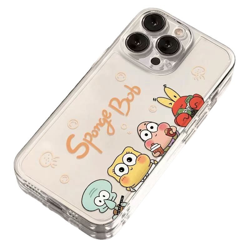 Cute Compatible iPhone 15 Max Phone Case Transparent Apple 16 Shockproof 14 Pro Japanese Korean 13/12