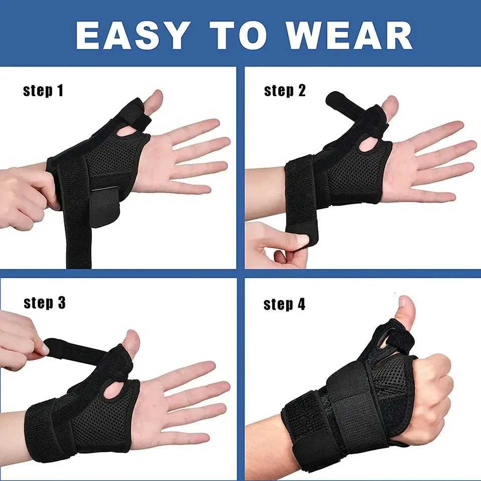 1Pcs Thumb Wrist Brace Wraps Carpal Tunnel Arthritis Tendonitis Sprain Wristband Wrist Support Bandage Sports Gym Hand Protector M251226