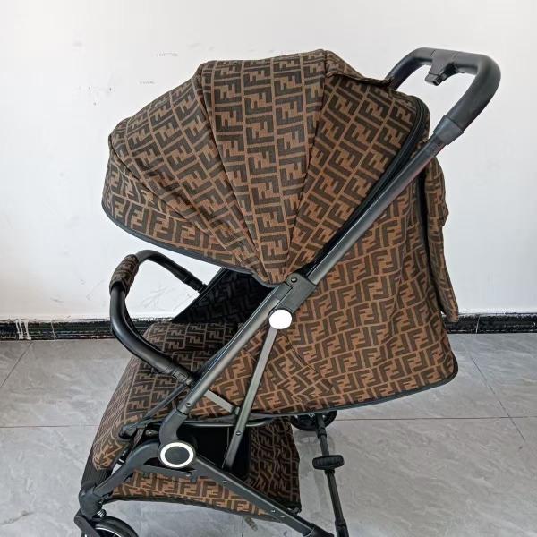 Fashion Designer Single Safety car Portable travel system Simple letter printed stroller Luxury baby birthday gift
