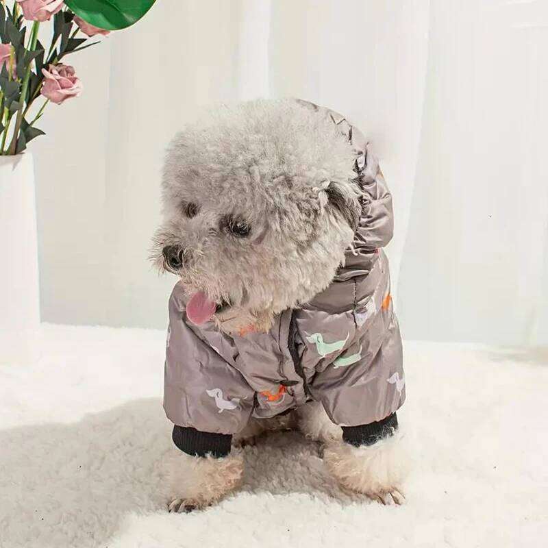Autumn winter clothing, Teddy bichon frise fleece, thickened comfortable warm clothes, pet cat and dog supplies 25T1226