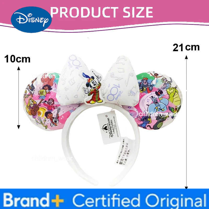 Disney 100th Anniversary Edition Mickey Mouse Headband Musical Director Disneyland Park Minnie Ear Adults/Children Girl Gift H251226