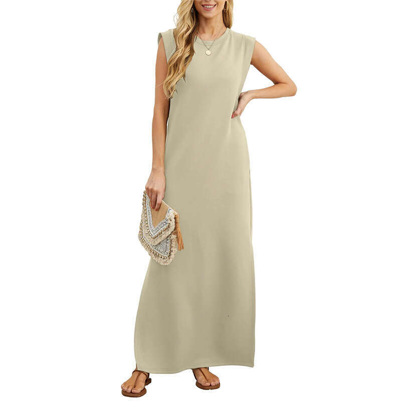 Dress for Women 2026 Summer Casual Loose Maxi Dress Relaxed Home Staycation Loungewear
