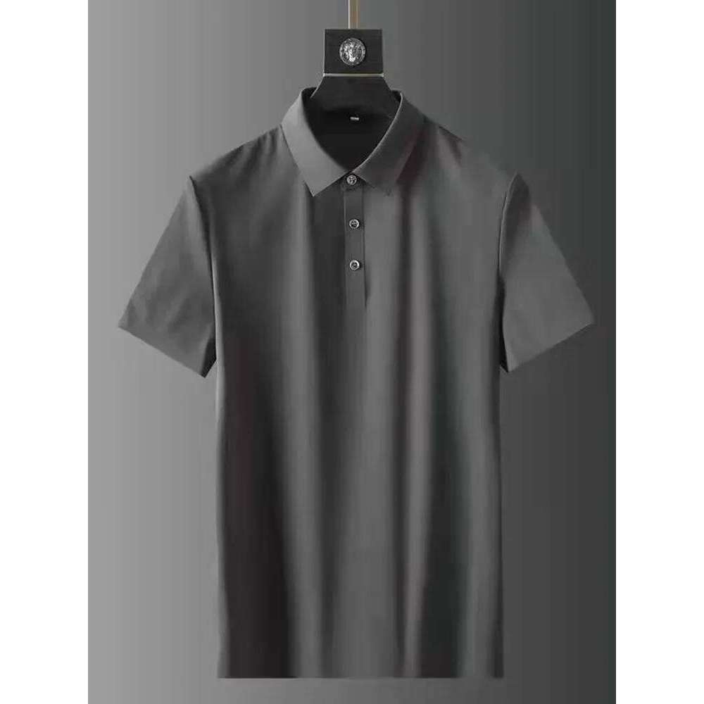 2025 Summer New Fashion Solid Color Comfortable Breathable Sports Suit Men's Business Leisure Loose Size Two-Piece Set M-4Xl