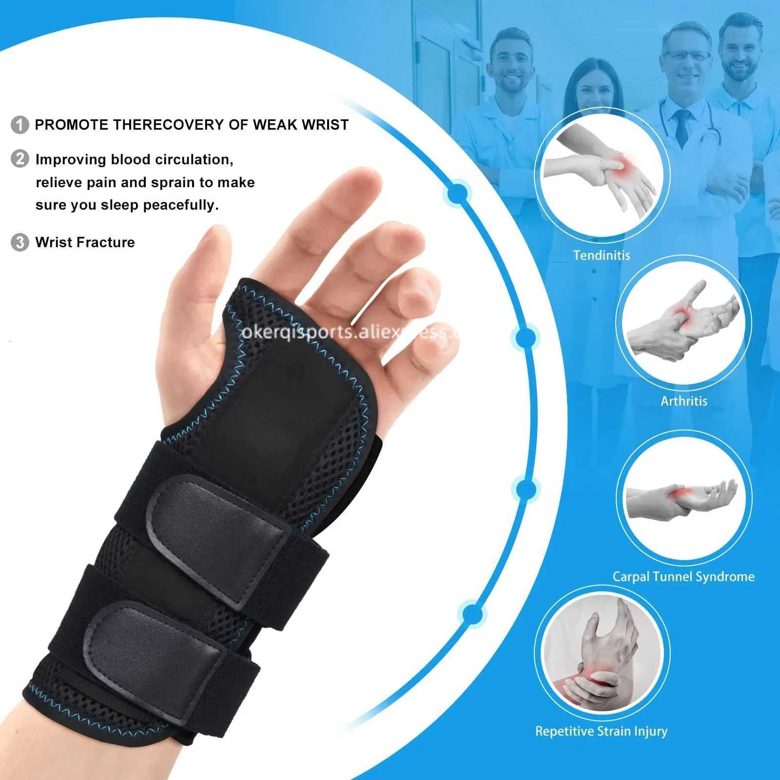 202404---1PC adjustable wrist support wrist strap sports wrist support is suitable for weightlifting and pain relief M251226