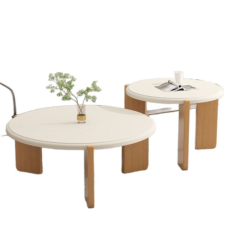 B12261 Minimalist modern light luxury black Nordic style trendy stone slab coffee table