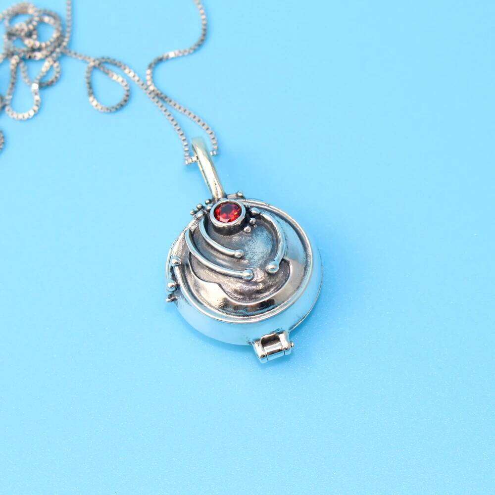 925 Sterling Sliver The Vampire Diaries Elena Pendant Necklace Retro Jewelry Fashion Moive 25N1226