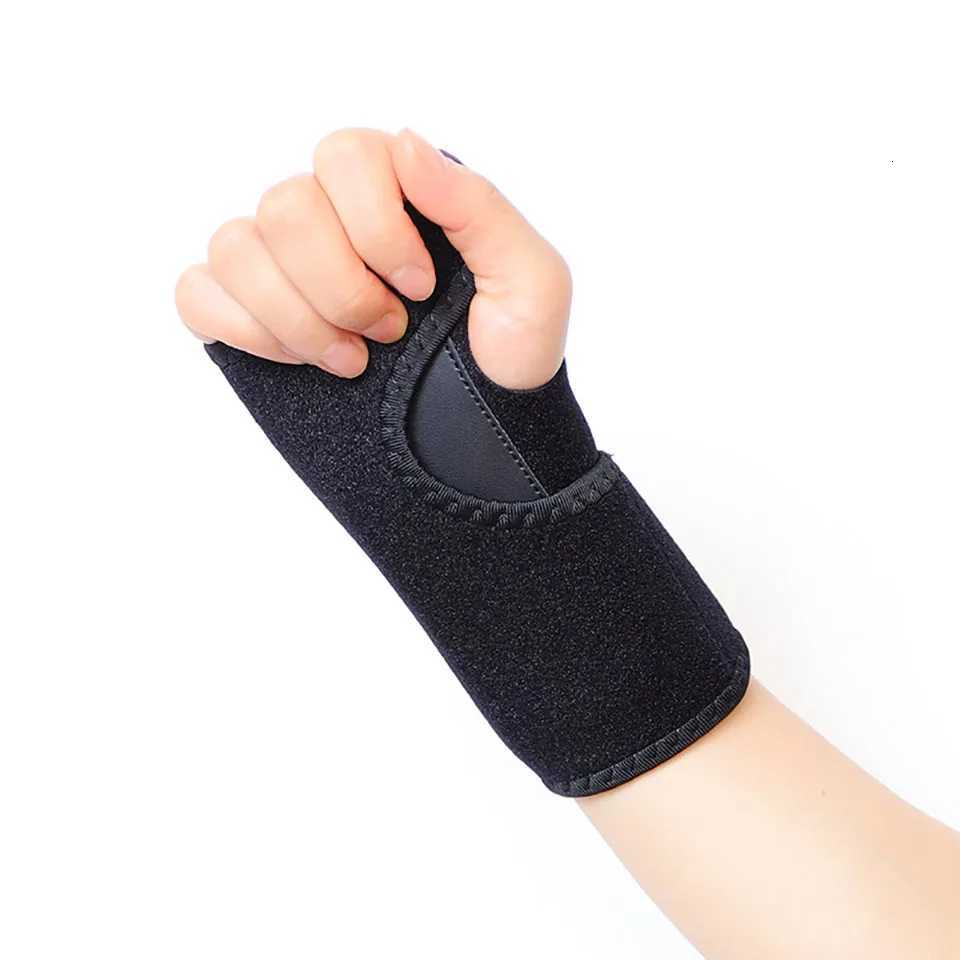 1Pcs Sports Aluminum Plate Tendon Sheath Wrist Brace Double Strap Compression Wrist Brace Wrist Immobilization Brace Men Women M251226