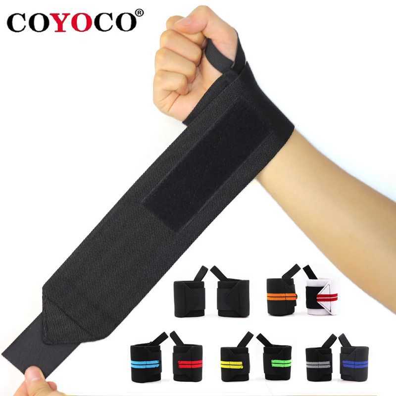 COYOCO Adjustable Wrist Wraps Support for Weightlifting Gym - Breathable Wrist Brace Protector 1 Pair M251226
