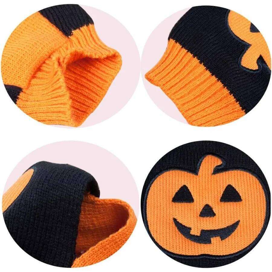 Holiday Halloween Pumpkin Pet Clothes Dog Sweater 25T1226