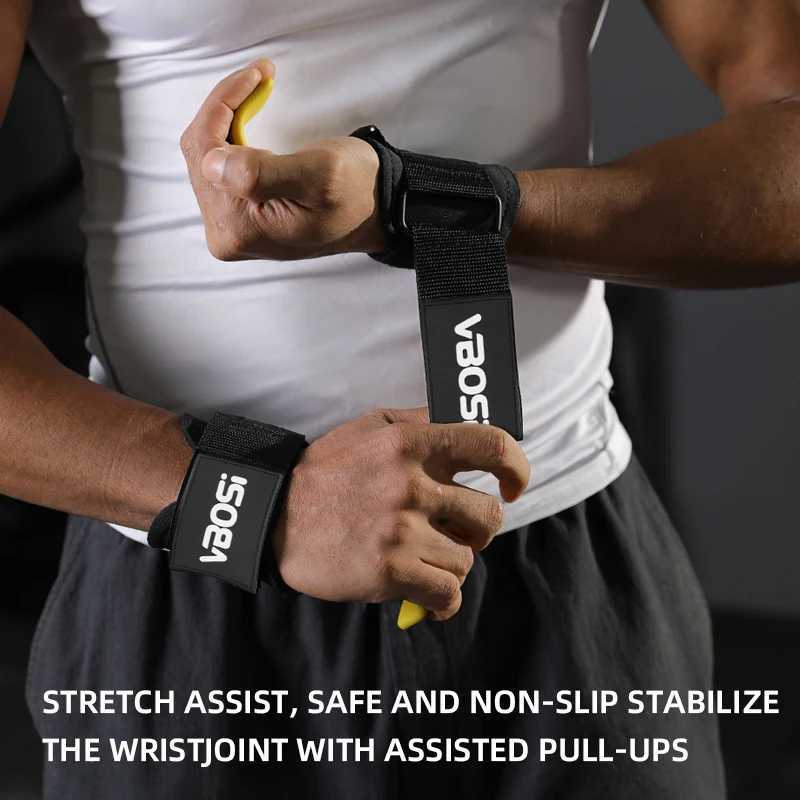 VBOSi Heavy Duty Weightlifting Hooks Wrist Strap Grips Neoprene Padded Steel for Gym Fitness Training And Crossfit M251226