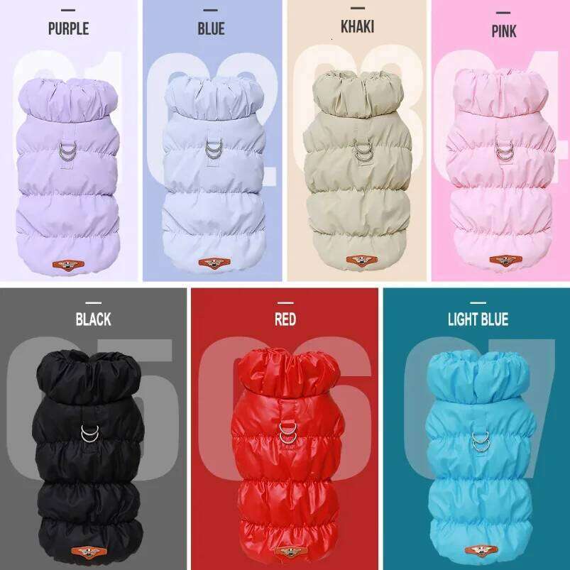 Soft Warm Dog Clothes Winter Padded Puppy Cat Coat Jacket For Small Medium Dogs Chihuahua French Bulldog Poodle Vest Pet Outfit 25T1226