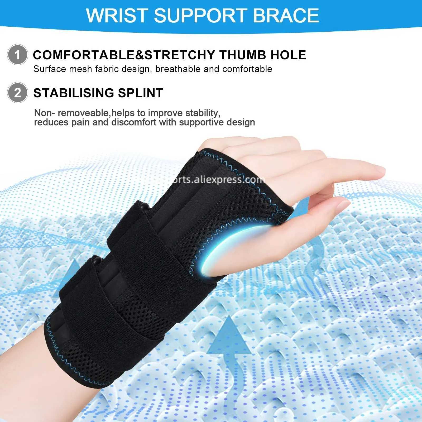202404---1PC adjustable wrist support wrist strap sports wrist support is suitable for weightlifting and pain relief M251226