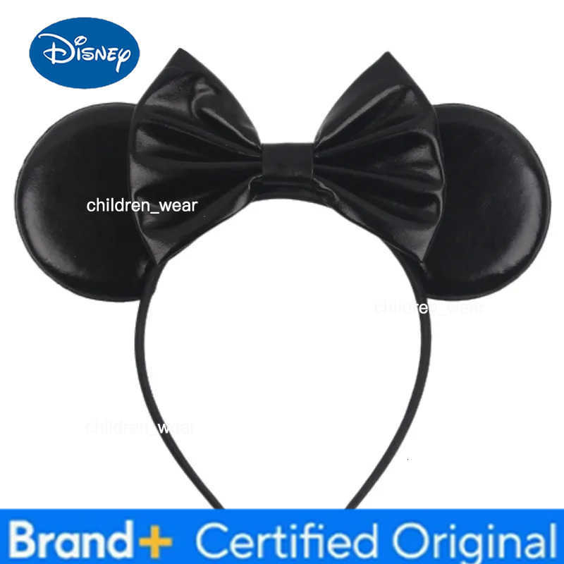 Disney leather Bat Bows Mickey Mouse Ear Headband for Adults Halloween Headwear Women Girls Cosplay Ghost Party Hair Accessories H251226