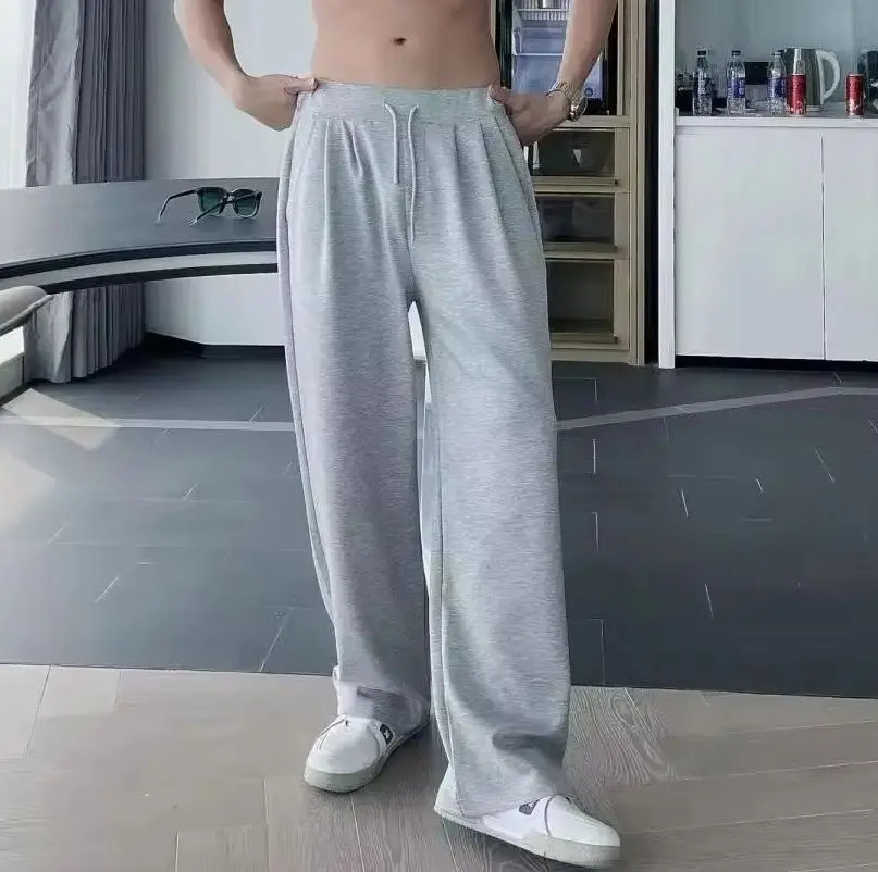 Korean style Sweatpants Sport Pants Men Running Spring Summer Loose Casual Sweat Straight Jogging 251226