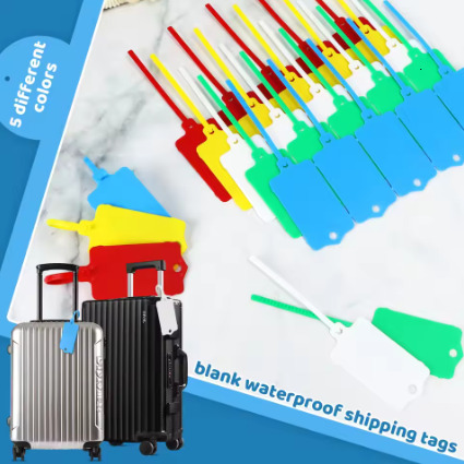 50/100Pcs Reusable Plastic Tags Hang Tag Waterproof Label Seal Cable Tie Color Classification Mark Sign Shoes Clothes Hang Label