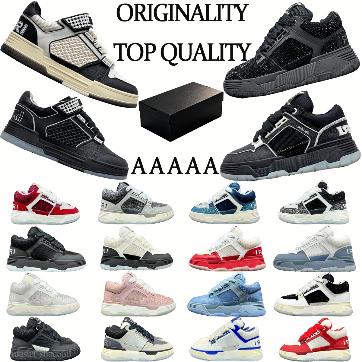 AAAAA am top-quality ma-1 designer skeltop2 best-selling couple's bone shoes men women am brand shoes leather mesh daily outfit various color styles complete sizes 35-46