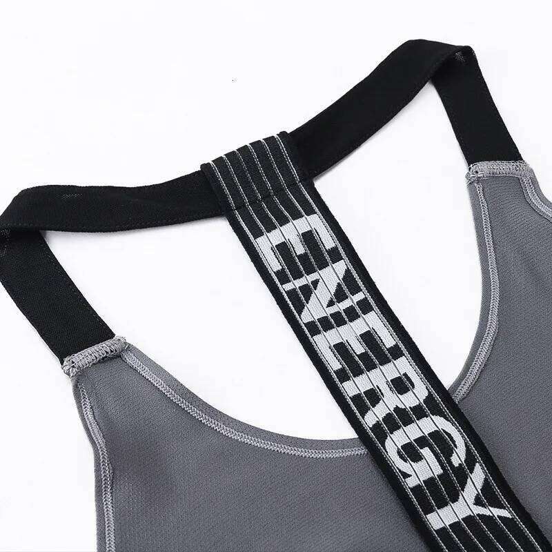 2024 Gym Women's Sports Letter Backless Shirts Sleeveless Yoga Tops Fitness Running Quick Dry Tank Crop Top 25T1226