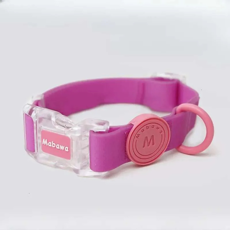 Dog Collar Designer Dhpet Waterproof PVC Rubber Small Dog Adjustable Durable Anti-Odor Pet Leash Set Multi-Colors Soft dog leash Basic Collar Harness