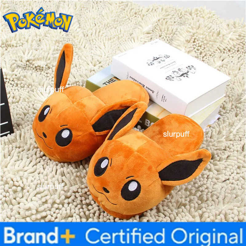 Pokemon Anime Slippers For EU size 36-39 Anime Snorlax Squirtle Charizard Eevee W251226