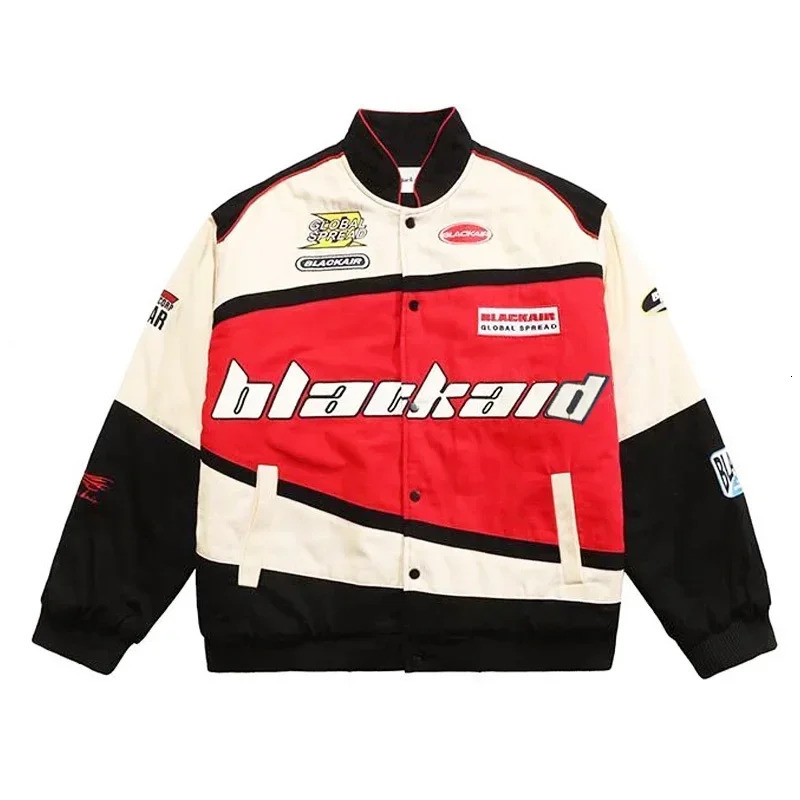 autumn and winter American retro hip-hop Y2K loose men and women thin baseball clothing street racing clothing jacket 251224