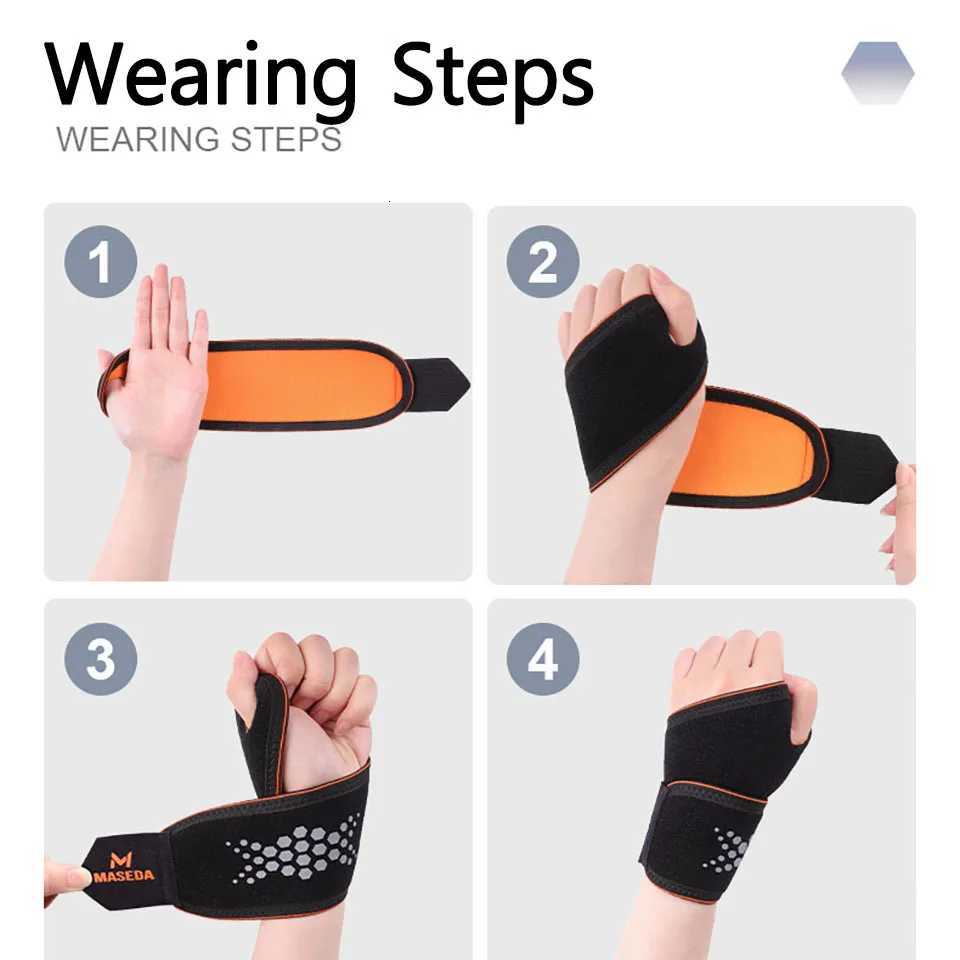 1Pcs Thin Light Wrist Guard Tendon Sheath Soreness Sports Injury Stable Support Elastic Nylon Pressurized Winding Wrist Guard M251226