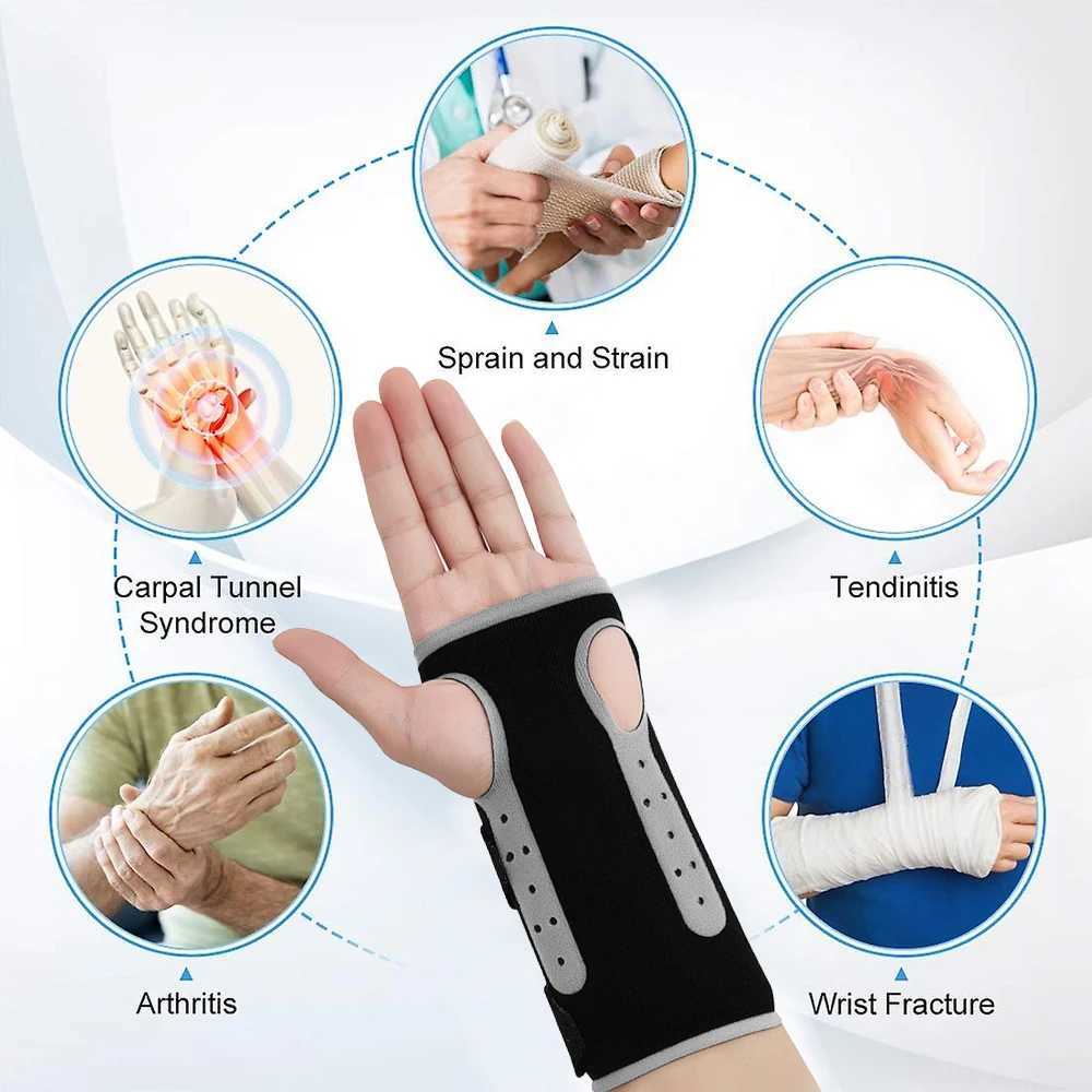 1PC Wrist Brace for Carpal Tunnel Adjustable Night Wrist Support Brace with Splints Right Hand Hand Support for Tendonitis M251226