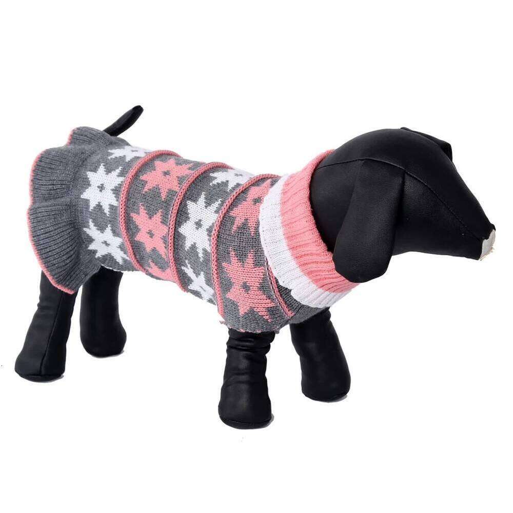 XS/S/M/L Warm Pet Dog Dresses for Small Dogs Puppy Sweater Cat Dress Shih Tzu Dachshund Clothes Pets Knitwear Clothing Skirt 25T1226
