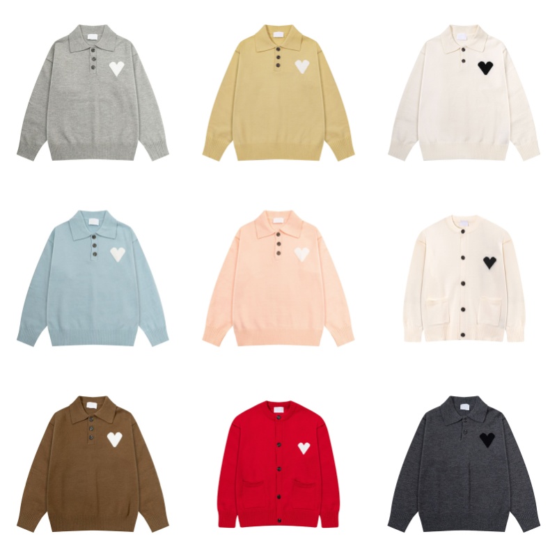 Designer Men's Sweater Fashion Street Casual Loose Sweater Lapel Collar Printed Mens Womens Knitsweater Breathable Comfortable Versatile Sweater