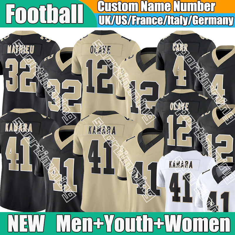 NewOrleans city Saint jersey Shough Rattler BanksJr Tipton Bresee Moreau Taylor Football Jerseys