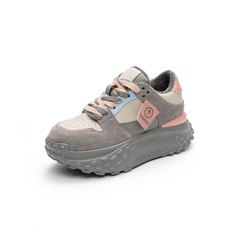 2025 Designer Fashion Women's Handbag Autumn/Winter New Korean Edition Leisure Trend Thick soled Sports Shoes