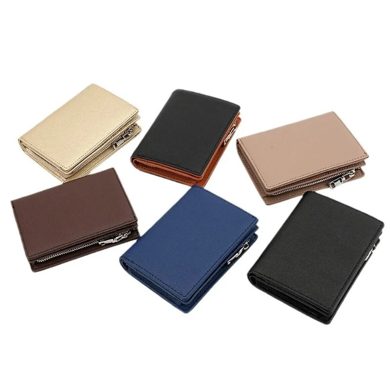 Mens Vertical Leather Wallet Japanese Style Womens Multi-card Slot Card Holder Coin Purse Wallets 251225