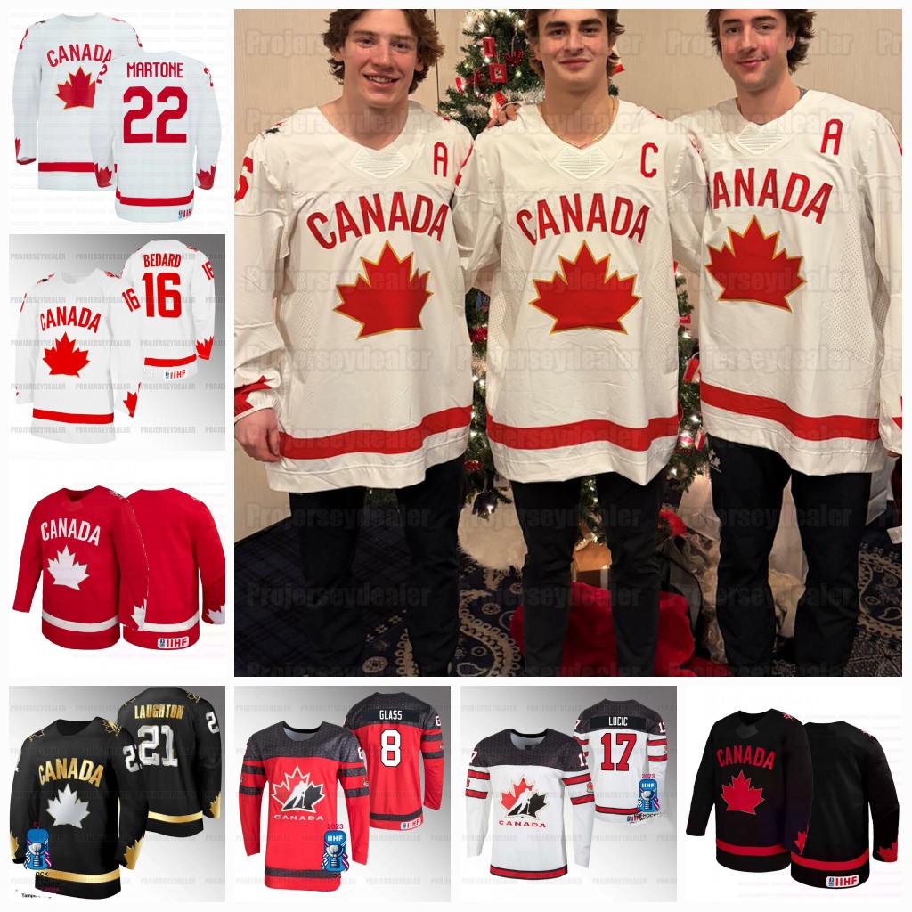 22 Porter Martone Team Canada 2026 World Juniors Hockey Jerseys Gavin McKenna Cole Beaudoin Harrison Brunicke Zayne Parekh Carter George