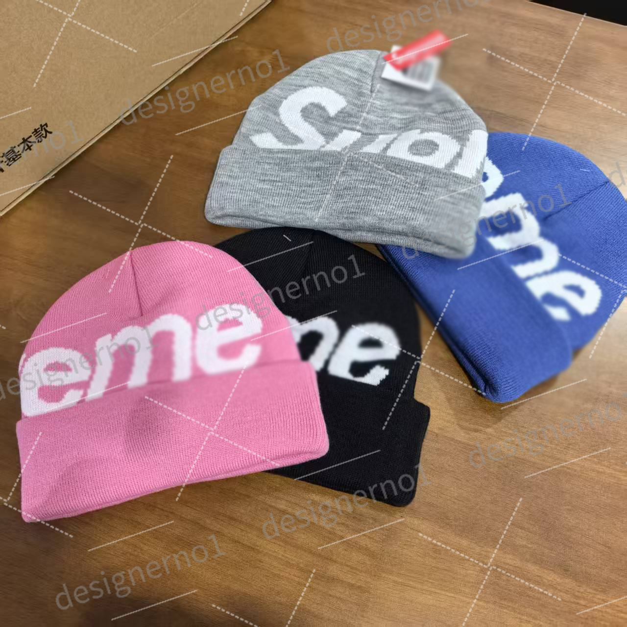 supremely beanie designer for men cappello Classic Knitted Beanie Women Fashion Letter Solid Hat Designer Casual Beanie Hat Men classic black Beanie
