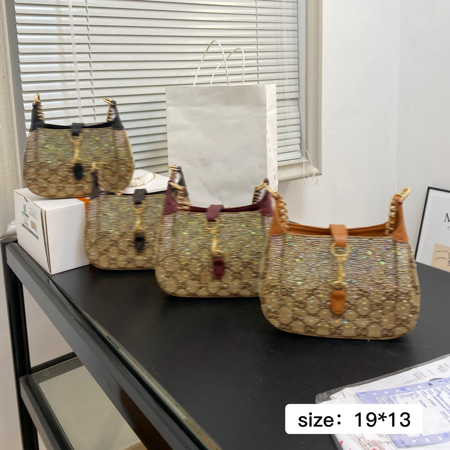 Designer Outdoor Bags Luxury Women's Tote Bag Rhinestone Chain Crossbody Bag Shoulder Bag Makeup Storage Bags for Women