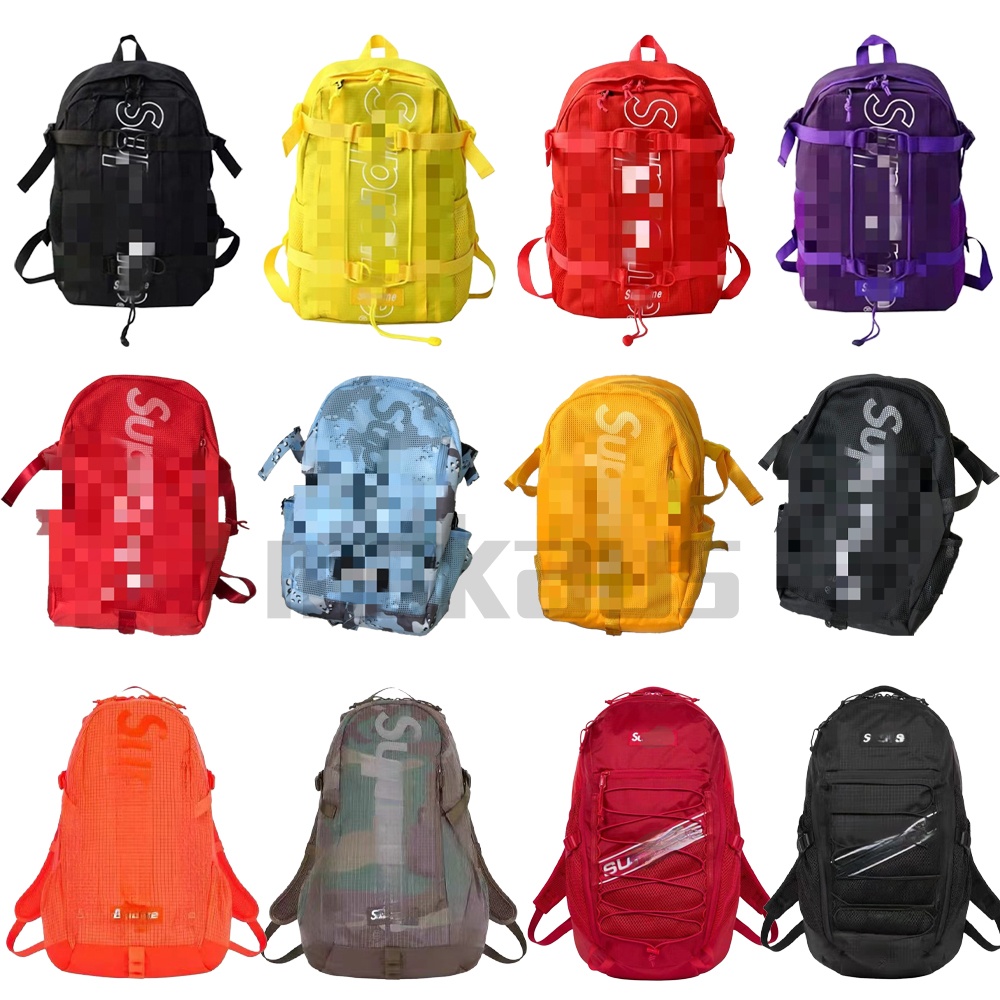 Supremely Backpack Designer Bag Luxury Shoulder Bag Casual Trendy Large Capacity Travel Laptop High School Fashion College Student Middle Bag Basketball Bag