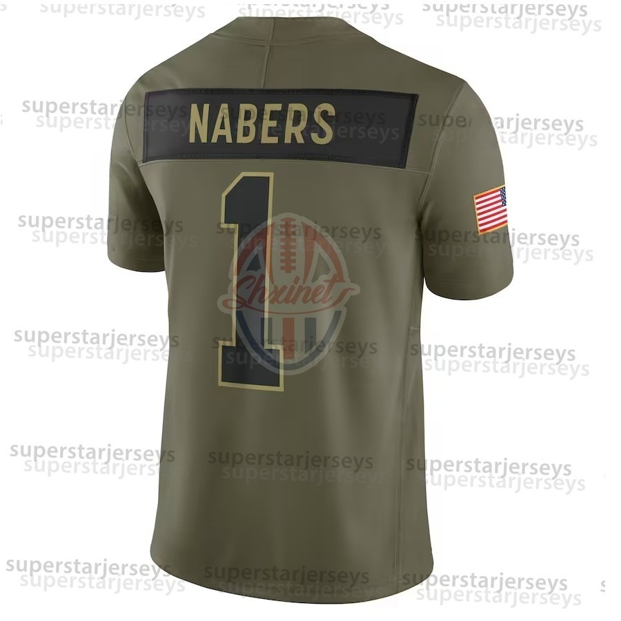 Nabers Football Jerseys 2025 Salute Olive Hyatt Dart Winston Skattebo Custom Football Jerseys Any Name Any Number Mens Womens Youth