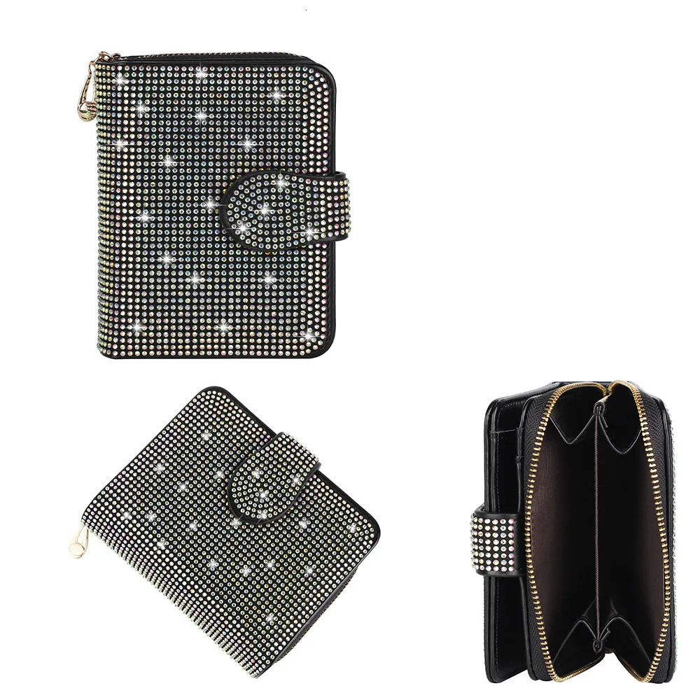 Diamond Crystal Car Driver License Bag Multi-functional Storage Organizer ID Bag Card Holder Card Bag Wallet Car Accessories 251225