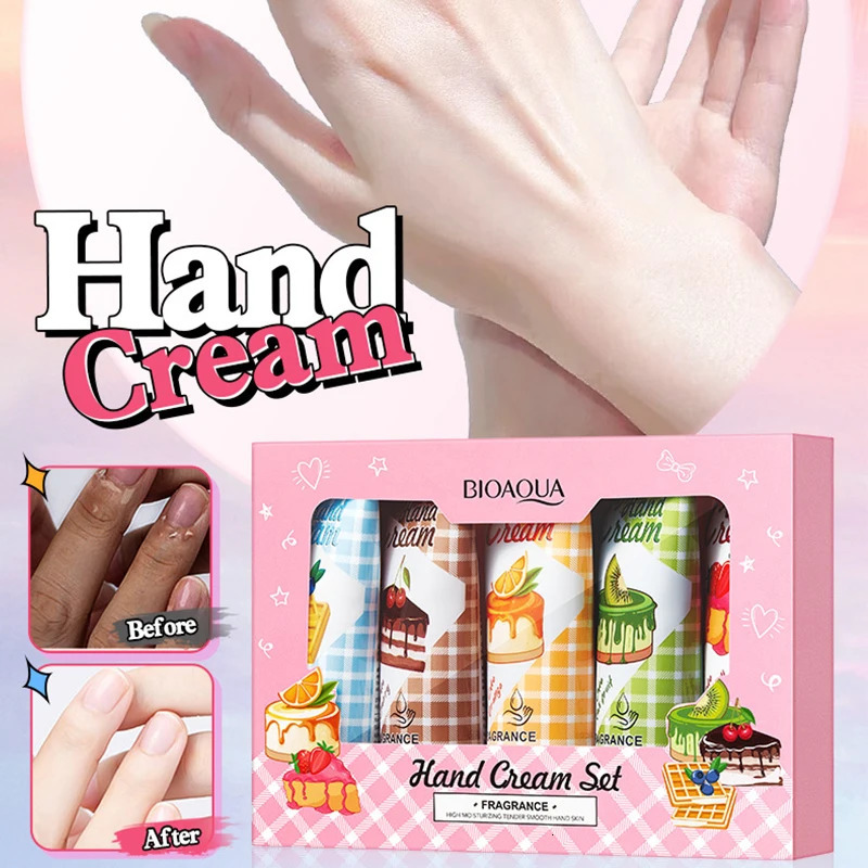 Christmas gift 5/box hand cream setFragrance hand creamcream texturehand cream travel packdurable moisturizer gift for women 251222
