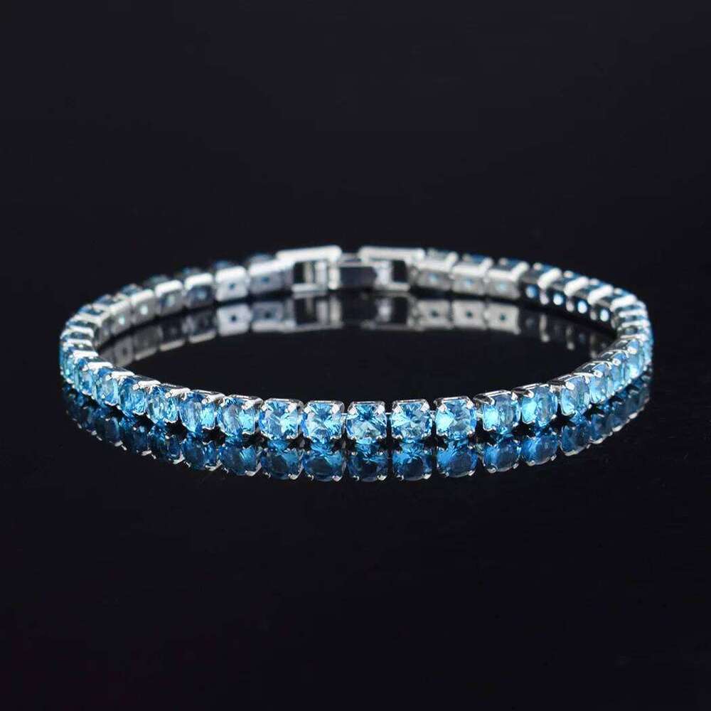 4mm Micro-inlaid Zircon Tennis for Women 2025 New Men Bracelet Homme Jewelry Accessories Wholesale 25T1226