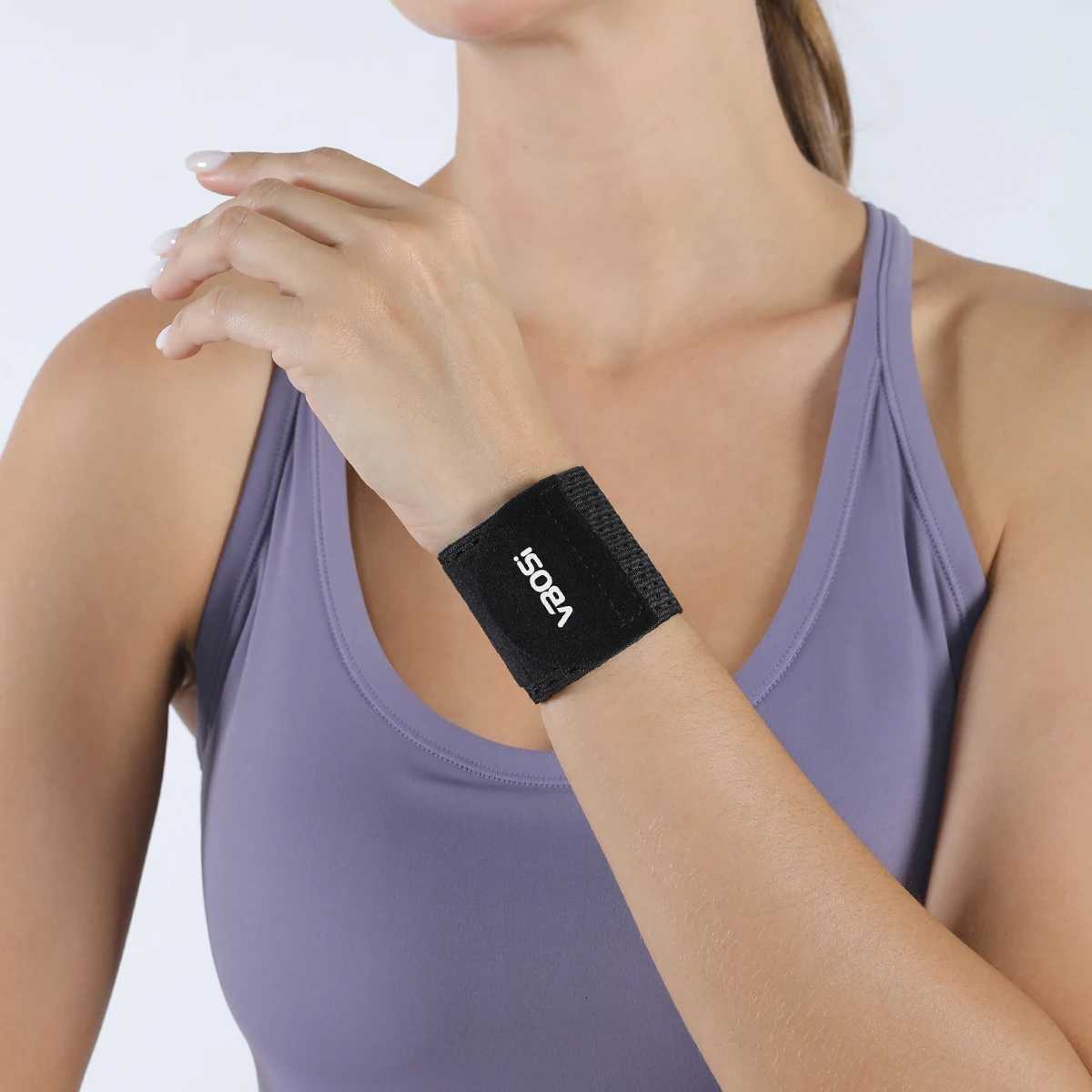 VBOSI 1 Piece Women Men Lightweight Adjustable Wrist Wrap Support for Work Badminton Gym Training M251226