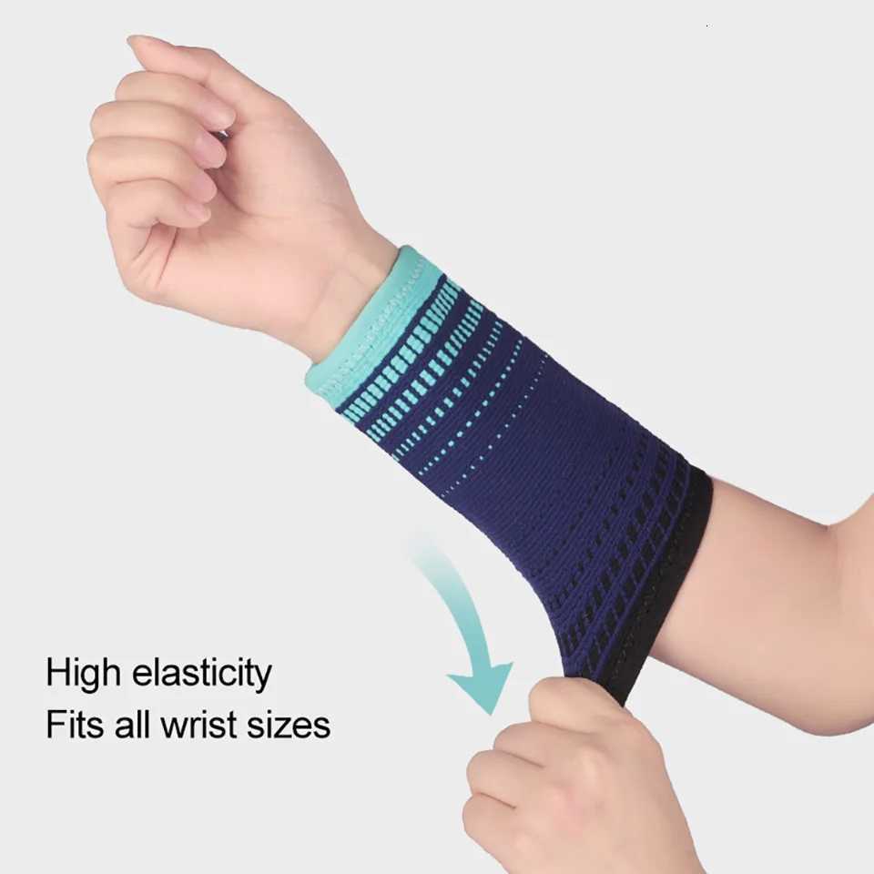 1Pair Sports Wrist Guard Knitting Pressurized Lengthened Prevent Sprains Tendon Sheath Protective Gear Breathable Elastic Force M251226