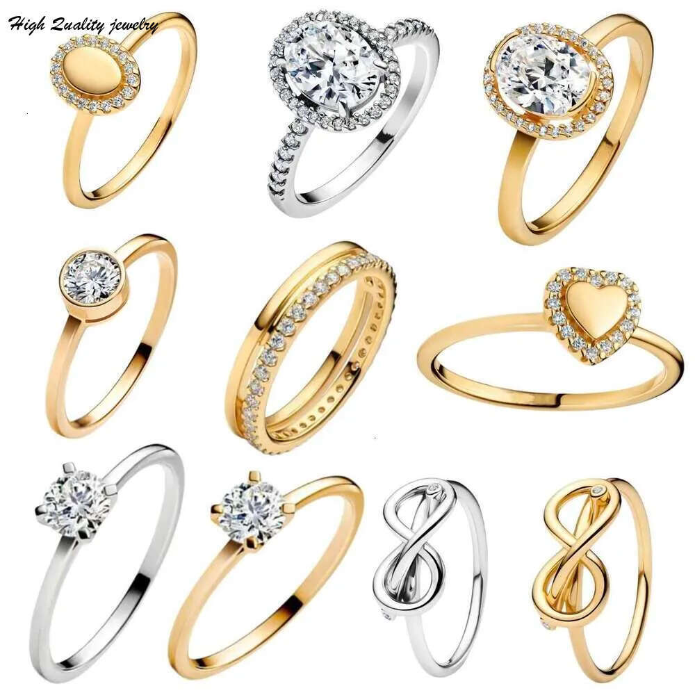2025 New rings 925 Sterling Silver Fashion Heart Charm Zircon Ring Ladies Fine Jewelry rings for women Gift wholesale
